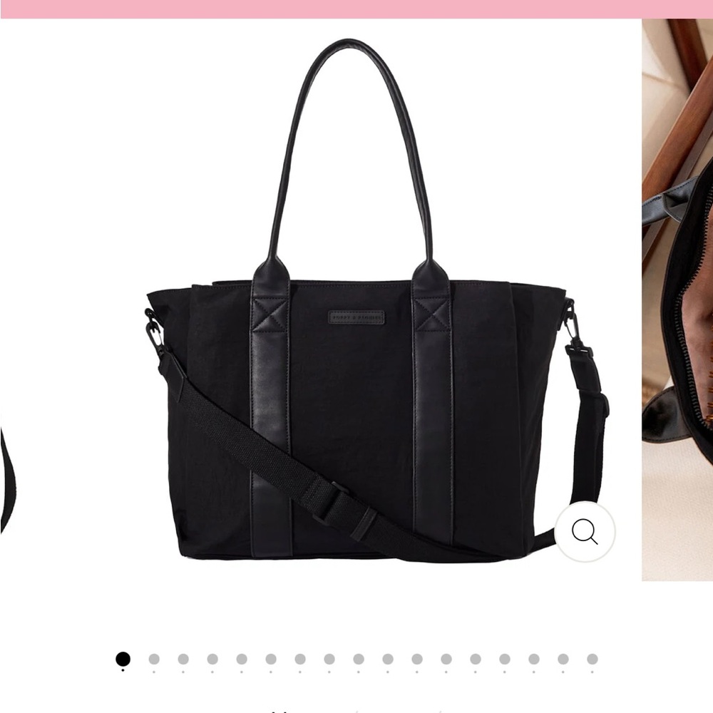 Poppy & Peonies Black Daily Tote Bag 🖤